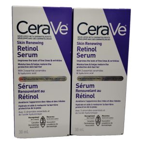 2 Pack Cerave Skin Renewing Retinol Serum 30ml.