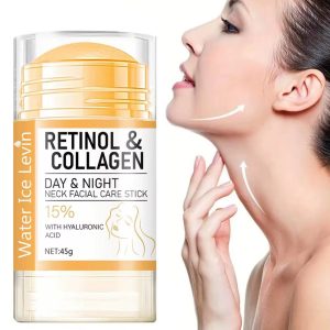 Retinol Collagen Firming Cream Stick Neck & Face Care Day Night Use.
