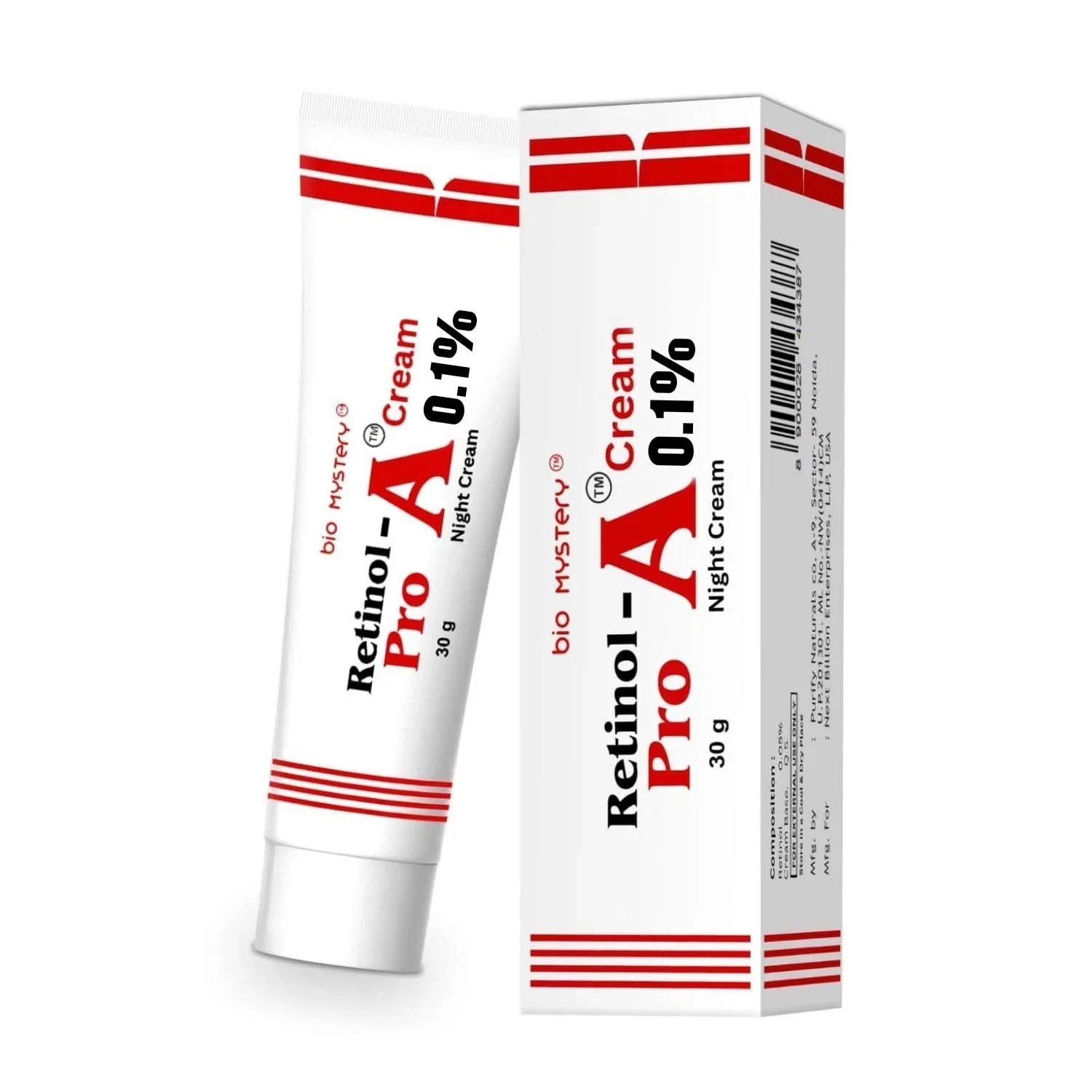 Bio Mystery Retinol Pro Night Cream 30g Anti Aging Skin Care Free Ship.