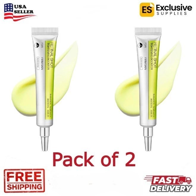 PACK OF 2 – High-Performance Retinal Shot Booster – Tightening Vita-A Eye Cream.