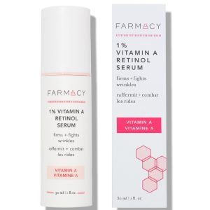 FARMACY 1% Vitamin A Retinol Serum + Retinal Potent Wrinkle Treatment 1oz (30ml).