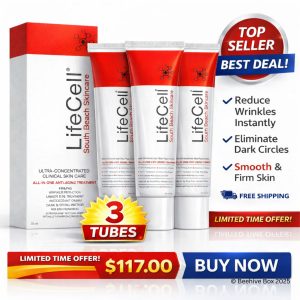 3PACK LifeCell South Beach Skincare All In One Anti-Aging Treatment- 2.54 oz NEW.