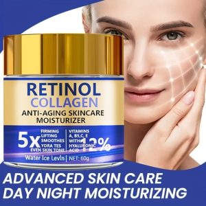 Retinol & Collagen Face Cream 60g Anti Aging Firming Moisturizer Hyaluronic Acid.