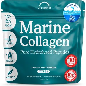 Marine Collagen Powder Hydrolyzed Type I 10.58oz Wild Caught Fish Peptides.