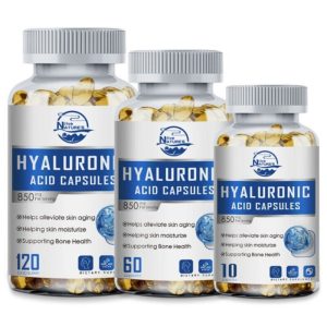 Collagen Hyaluronic Acid Vitamin C Capsules AntiAging Wrinkles Skin Joint Health.