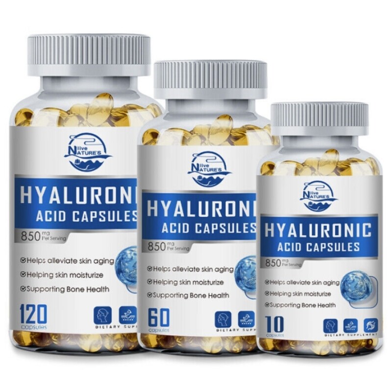 Collagen Hyaluronic Acid Vitamin C Capsules AntiAging Wrinkles Skin Joint Health.