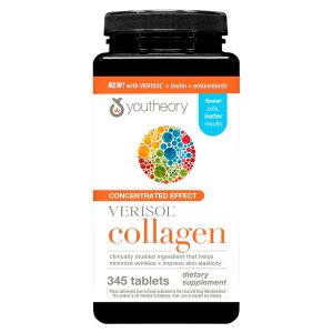 Youtheory Concentrated Effect Verisol Collagen with Biotin, 345 Count.