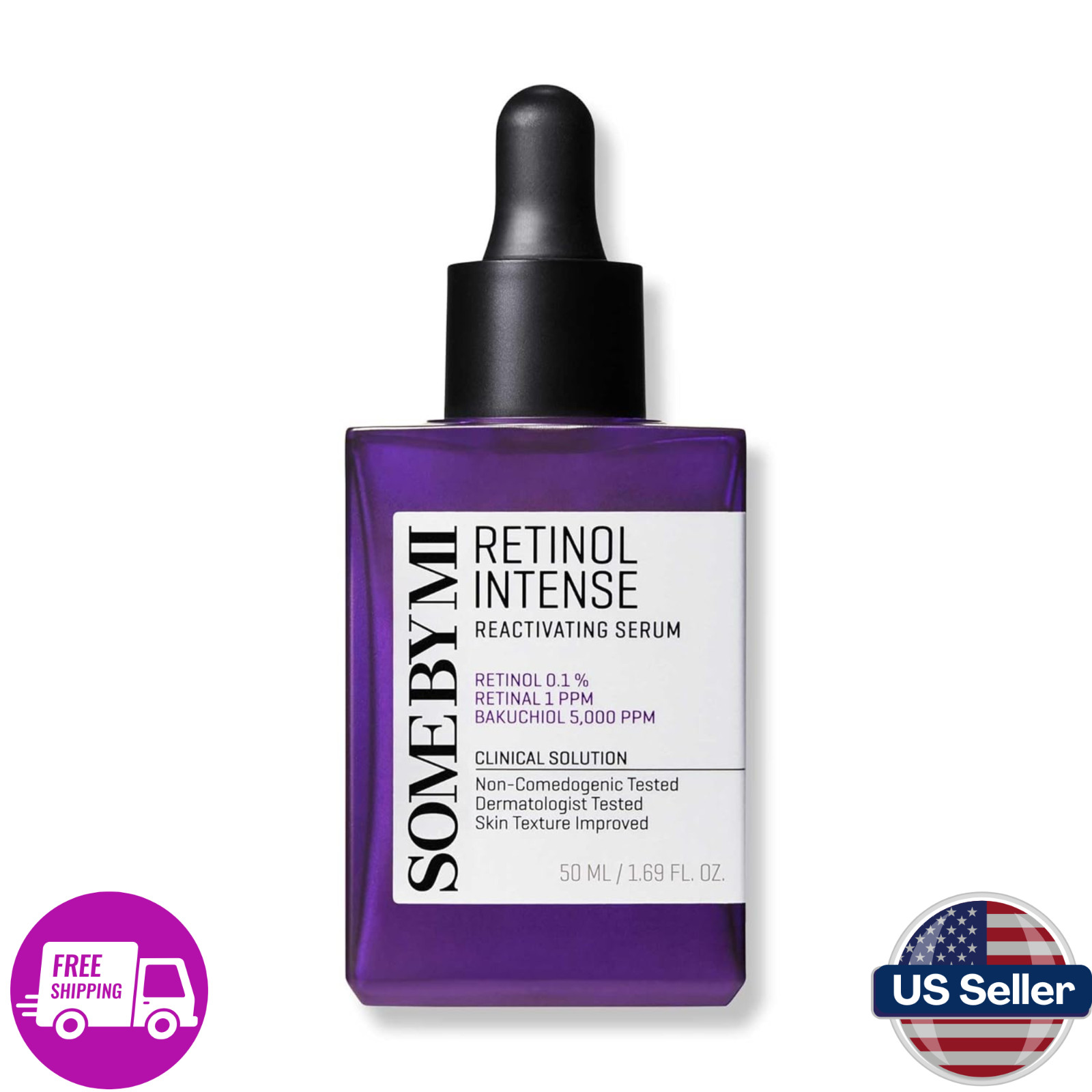 SOME BY MI Retinol Intense Reactivating Serum – Anti-Aging & Skin Renewal, 30ml.