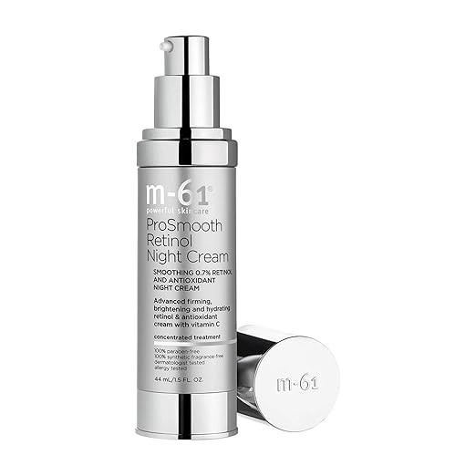 M 61 ProSmooth Retinol Night Cream 1.5 oz 0.7% w/ Vitamin C Anti-Aging NEW.