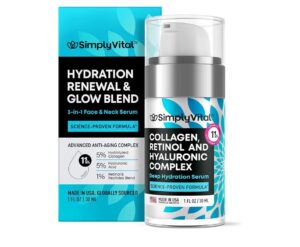 Moisturizer for Neck & Décolleté – With Collagen, Retinol, Peptides & Hyaluronic Complex.