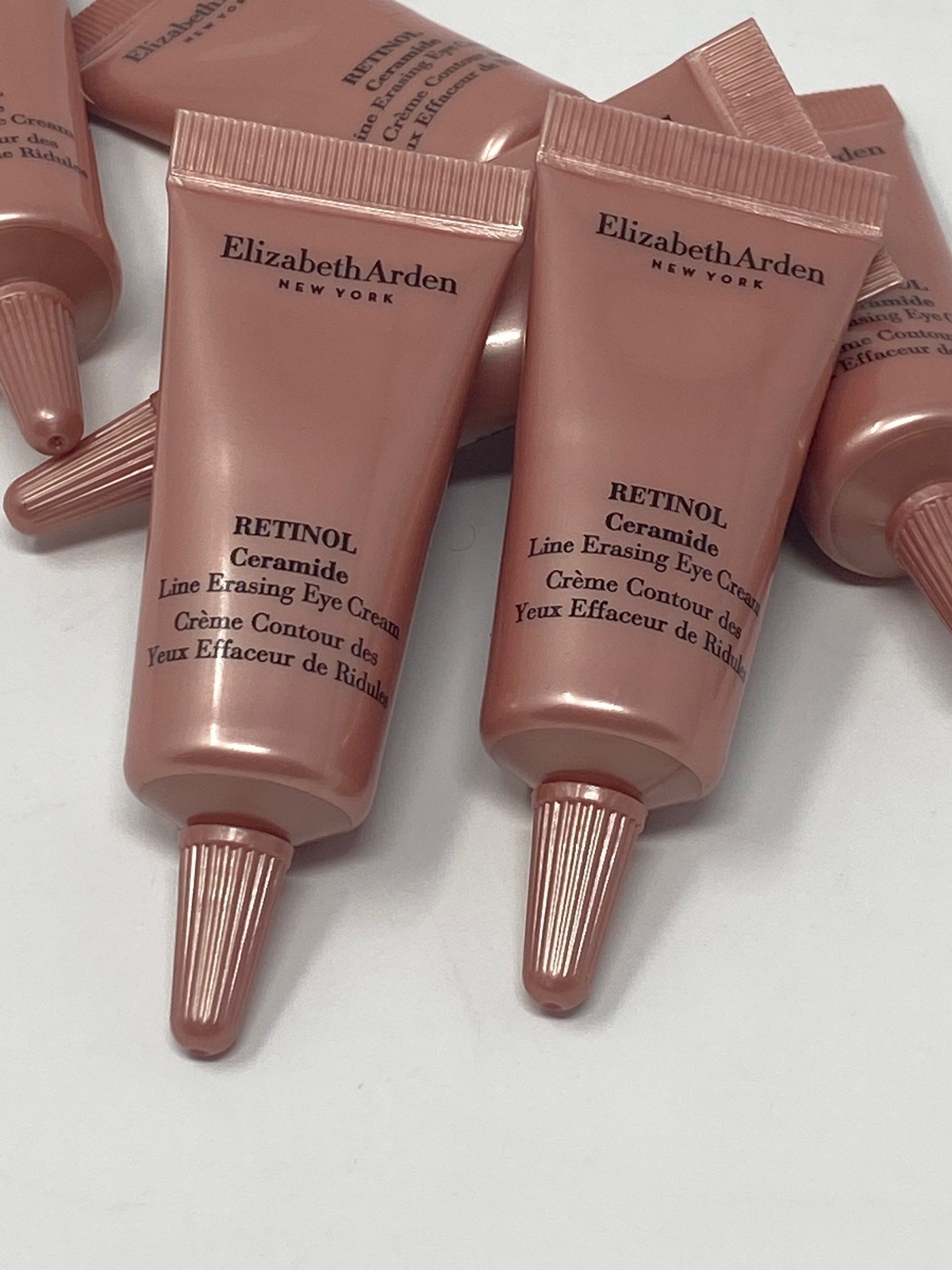 8 ELIZABETH ARDEN Retinol Ceramide Line Erasing Eye Cream 0.17oz tubes NEW.