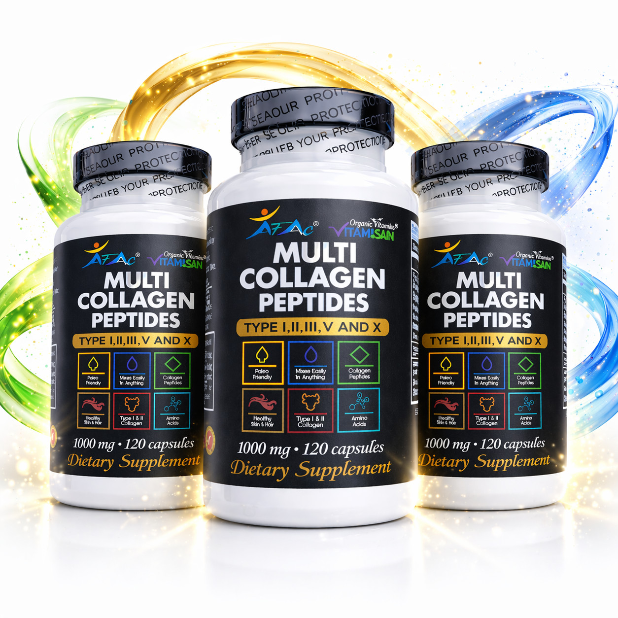 360 capsules Collagen Peptide skin nail colagen fort bones joint support 3.