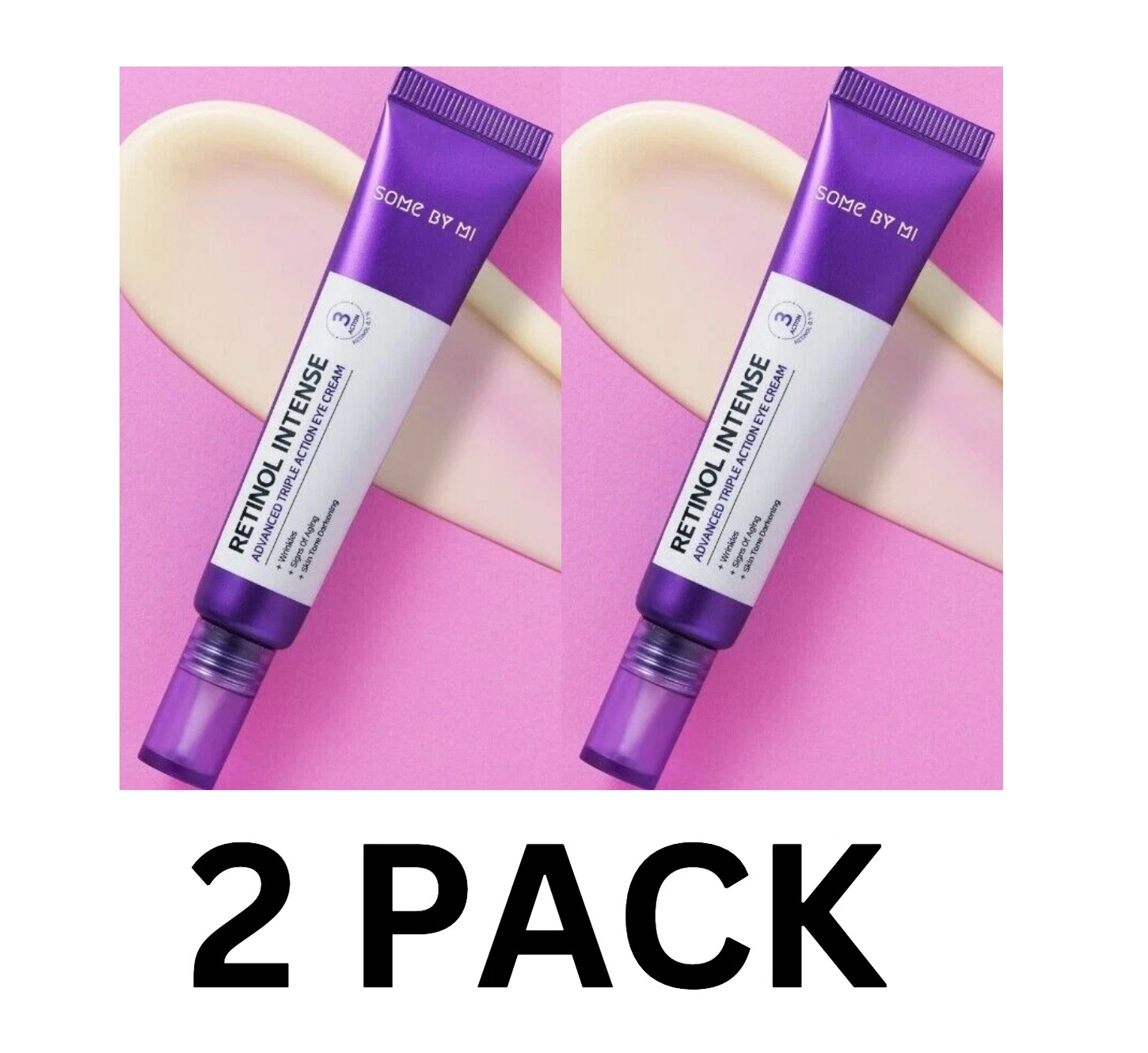 2 Pack SOME BY MI Retinol Intense Advanced Triple Action Eye Cream Wrinkle.